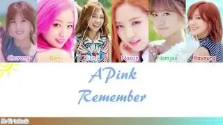 Apink (에이핑크): Remember (리멤버) Lyrics
