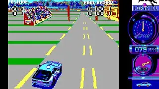 Turbo Cup PC MS-DOS Gameplay (EGA version)