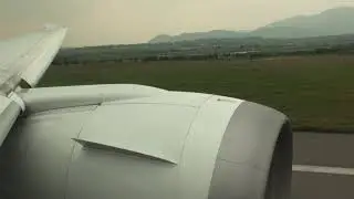 ANA92 石垣空港離陸 石垣～羽田 B787-8 2017/2/10　Take-off at Ishigaki Airport