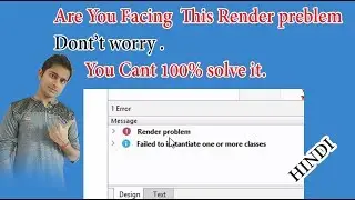 How to solve Render Problem in Android Studio In Hindi