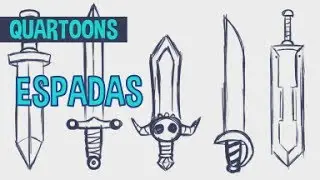 Quartoons 5 - How to draw swords in cartoon style