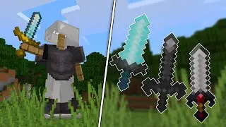 НОВЫЕ МЕЧИ В MINECRAFT | ОБЗОР МОДА ДЛЯ MINECRAFT BEDROCK | МОД НА ОРУЖИЕ