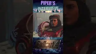 Just Me And Thousand Guinea Pigs - Piper's Interview #gaming #fallout4 #fallout #shorts