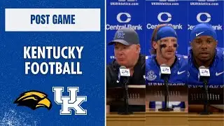 Mark Stoops, Brock Vandagriff, and Pop Dumas-Johnson talk Kentucky's 31-0 win over Southern Miss