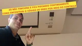 Ar Não funciona e pisca led continuamente.Como encontrar o código de erro? Solução fácil no Daikin