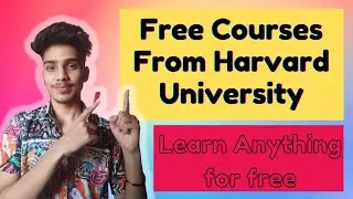 Harvard University Courses Free | Free Courses from Harvard University | Free certification courses