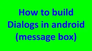 How to create dialog box in android   android dialog