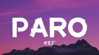 NEJ' - PARO (Sped up/TikTok Remix) (Lyrics)
