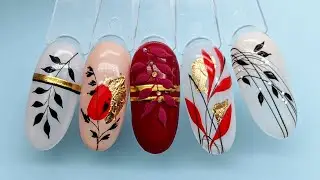Топ 5 быстрых дизайнов ногтей/Идеи Дизайна Ногтей/easy nail designs/