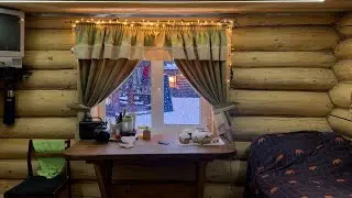 I'M ALONE! +30°C COMPLETE COMFORT IN THE FOREST CABIN. Baked an Easter cake.