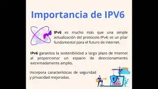 Exposición sobre el protocolo de  internet versión 6