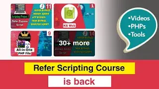 Refer Scripting Course is back 🔥 Get PHPs, Videos, Tools || ScripterJee
