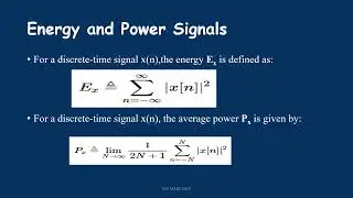 Elementary/Standard  Discrete time signals -vedio2