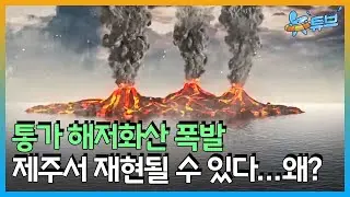 [클립본] 통가의 해저화산🌋 폭발, 우리나라 제주서 발생할 수 있다고? 제주도는 ing형 활화산 지대ㅣ 뉴튜브 - 사진관 [43회] / YTN2