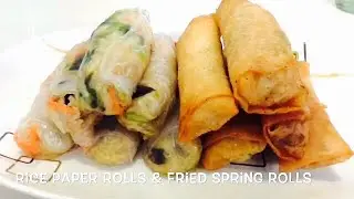 RICE PAPER ROLLS  AND FRIED  SPRING ROLLS