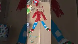 Testing Pinterest Activities: Kraft Paper Gingerbread Man