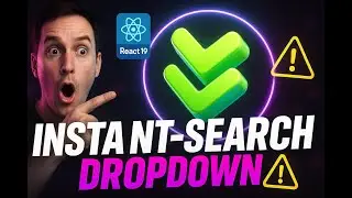 React 19 Instant Search Dropdown: Ultra-Fast Autocomplete - Suspense & Optimistic UI – No Libraries