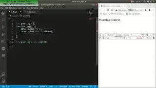javascript function context