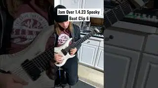 Jam Over 1.4.23 Spooky Beat Clip 6 | #shorts #guitar #guitarist #guitarsolo #beats #beat