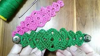 Konektor masker rajut simple | ear saver crochet