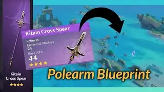 HOW To GET Inazuma Polearm Blueprint - Genshin Impact (Go back and report to kaji)