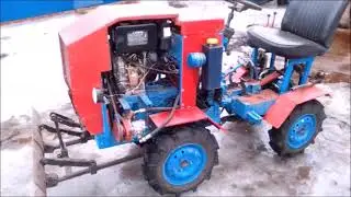 мой самодельный минитрактор  весь его обзор