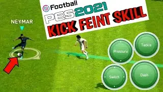 kick feint skill tutorial pes 2021 mobile (classic control)