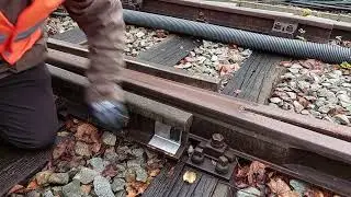 Deutsche Bahn Anbringung NETZ Weichenkennzeichnung