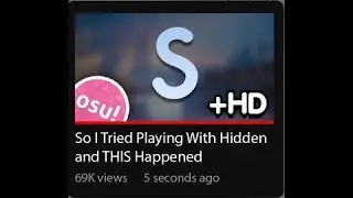 SAD|| OSU! play|| MODS - HR HD||