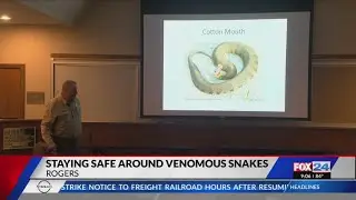 Venomous Snakes of Arkansas event held at Hobbs State Park