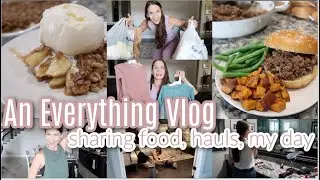 A Fall Day at Home 🍂 Shopping Haul, Apple Crisp, Sloppy Janes & Real Mom Everyday Life Vlog
