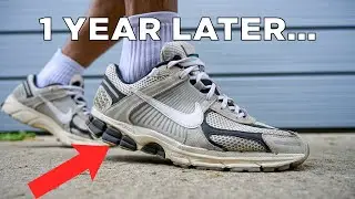 WEARING THE NIKE ZOOM VOMERO 5 FOR 1 YEAR! | 1 Year Wear Update (Pros vs Cons)