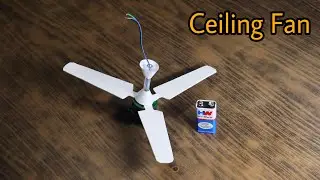 How To Make Ceiling Fan || Homemade Mini Ceiling Fan || 12v DC Fan