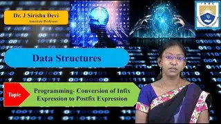 Programming  Conversion of Infix Expression to Postfix Expression by Dr. J Shirisha Devi
