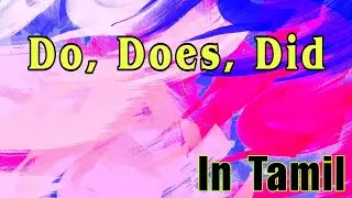 Do /Does /Did in Tamil | Spark With Ayya