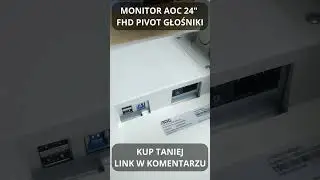MONITOR AOC 24" FHD PIVOT - TANIE POLEASINGOWE MONITORY AOC 24" W OFERCIE KOMTEK - SPRAWDŹ! #shorts