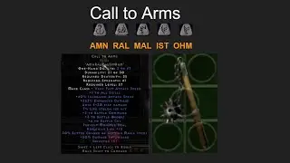 D2R How to make Call to Arms Runeword