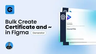 How to Bulk Create Certificate and Business Card in Figma | Generator Figma Plugin