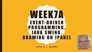 Java2-07a - Event Driven Programming and Java Swing Background