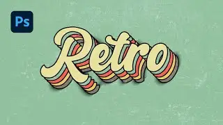 Easy Retro Vintage Text Effect with Photoshop