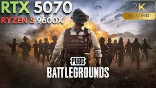 RTX 5070 + Ryzen 5 9600x | PUBG Benchmark | 1440P