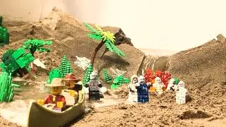 LEGO DAM BREACH | Creative Way to Escape From Zombie Apocalypse
