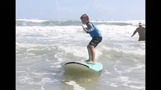 Kids Spring Break Surfing Lesson in Daytona Beach Shores 4-4-26