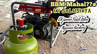 merubah bbm mesin GX ke gas LPG