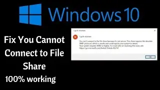 How To Fix You Cannot Connect to File Share, This Share Requires the Obsolete SMB1 Protocol | Urdu