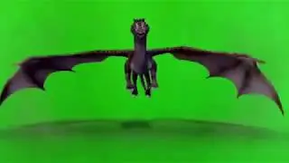 Awesome flying dinosaur VFX effects Green Screen Chroma Key - Copyright FREE Video 