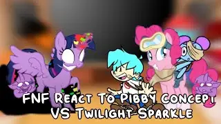 FNF React To Pibby Concept VS Twilight Sparkle // Dusk Till Dawn // Friday Night Funkin //