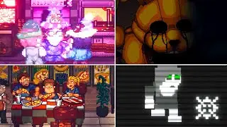 FNAF Into The Pit - All Secrets & Easter Eggs (New Ghosts + Secret Endings)