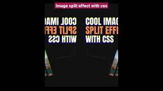 Image split effect using css 