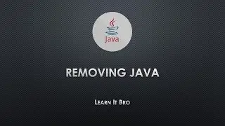 Removing Java From A Mac